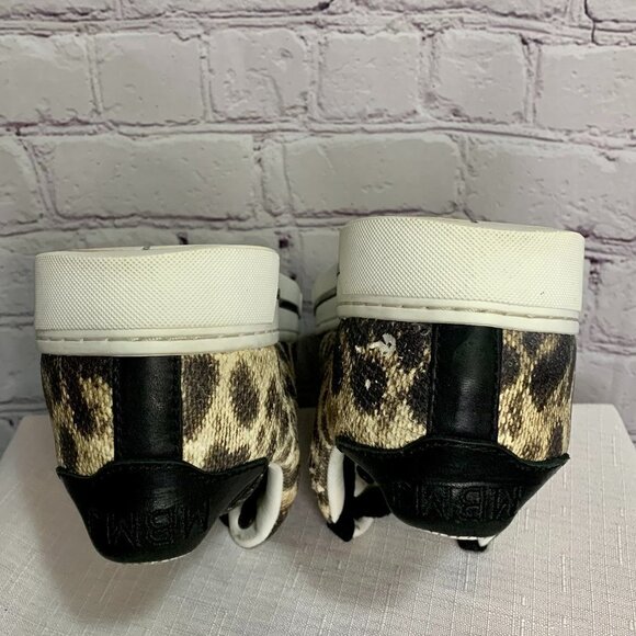 MARC By Marc Jacobs Animal-Print Leather Sneakers Size 7 - Picture 11 of 16